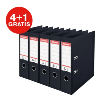 Afbeelding van Ordner Esselte Vivida No.1 multipack 75mm A4 5 stuks zwart
