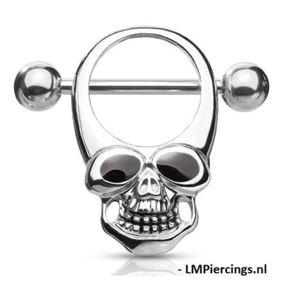 Afbeelding van Tepelpiercing skull