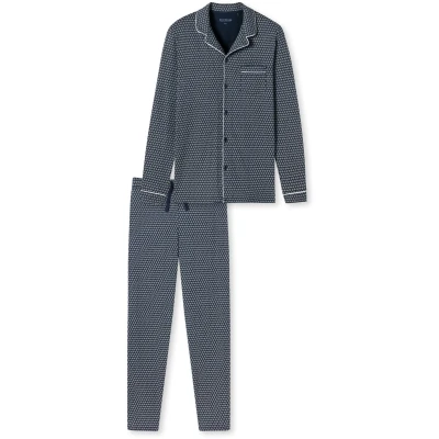 Afbeelding van Schiesser Fine Interlock Pyjama 178112 Dark Blue 48