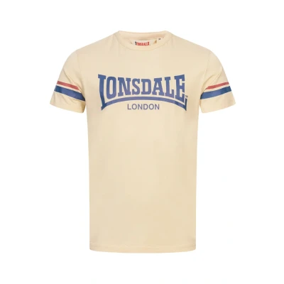 Afbeelding van Lonsdale Tshirt print, Heren, Maat: XL, Sand navy red