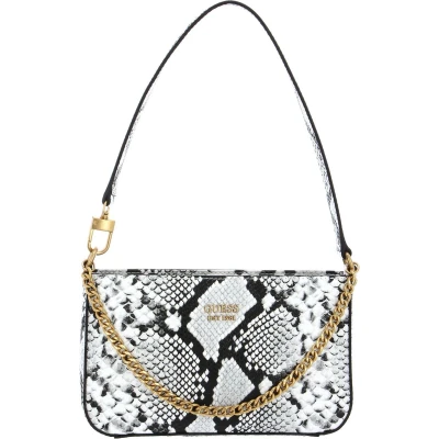 Afbeelding van GUESS Schoudertas Avondtas Katey Mini Top Zip Shoulder Bag Natural Wit