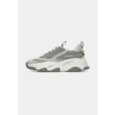 Afbeelding van Steve Madden Possession Sneakers laag, Dames, Maat: 37, Dark grey/light grey Imitatieleer/ textiel