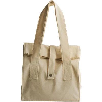 Afbeelding van Lunchzak Pebbly Organic Naturel 25x17x32 cm