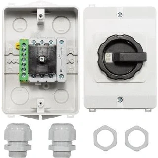 Afbeelding van ASN Sontheimer werkschakelaar PVAC 25A 4 polig opbouw 7xPE IP65