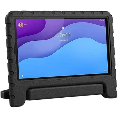 Afbeelding van Kinder Tablethoes met Handvat Zwart Geschikt voor Lenovo Tab M10 HD Gen 2 Kindvriendelijk Beschermhoes Kinderen Shockproof Standaard Tegen Vallen