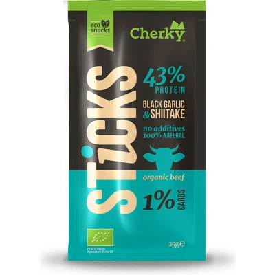 Afbeelding van Cherky Sticks Black Garlic &amp; Shiitake 10 x 25 Gram