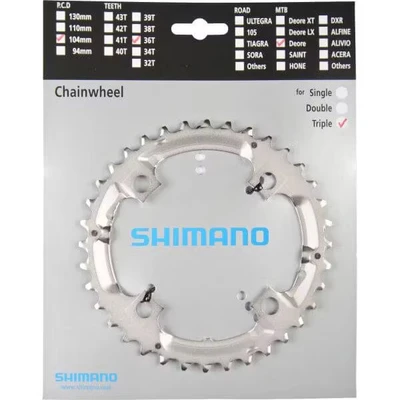 Afbeelding van Shimano Blad 36t 9v 4 arm y1j898080