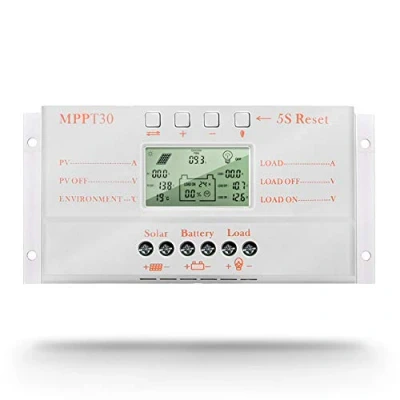 Afbeelding van SolaMr 30A Solar Charge Controller 12V/24V Automatische Identificatie Voltage Intelligente Regelaar met LCD Display M30