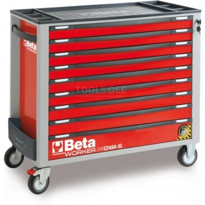 Afbeelding van Beta 2400S XLR9/E XXL Gereedschapswagen 9 laden Rood 614 delig 024006256