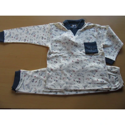 Afbeelding van Petit Bateau Pyjama Jongens Kraagje Lange mouw 6 jaar 114