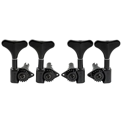 Afbeelding van Wilkinson WJB750 2L2R 20:1 Ratio Basgitaar Stemmechanieken Tuners voor Ibanez Style Elektrische Bas, Zwart