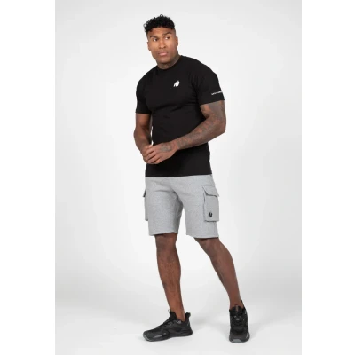 Afbeelding van Gorilla Wear Hudson Cargo Sweat Shorts Grijs Melange 2XL