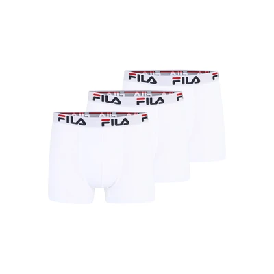 Afbeelding van FILA Heren Basic Boxershorts 3 Pack Maat M Wit