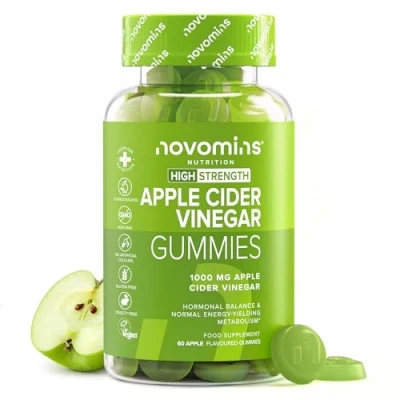 Afbeelding van Gummy beren gemaakt van rauwe appelciderazijn met ongefilterde natuurlijke azijn fruitgom alternatief voor appelciderazijncapsules, pillen, tabletten voedingssupplement mannen en vrouwen
