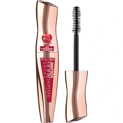Afbeelding van Deborah Milano 24Ore Instant Maxi Volume Mascara Pomegranate Black Beautytasting