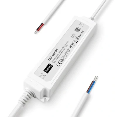 Afbeelding van illuburg LED transformator 12V 40W waterdicht IP67 flikkervrij voor strip lamp voeding driver