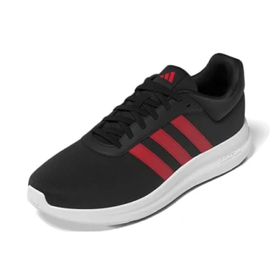 Afbeelding van adidas Lite Racer 4.0 Lage voetbalschoenen voor heren, Kern Zwart Beter Scarlet Scarlet, 40 EU