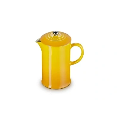 Afbeelding van Le Creuset Cafetière French Press van aardewerk met roestvrijstalen stamper, 1 liter, voor 3 4 kopjes, Nectar, 60706086720003