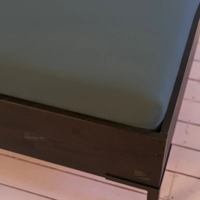 Afbeelding van Hoeslaken Kayori Saiko Antracite (Jersey) 140 x 220 cm