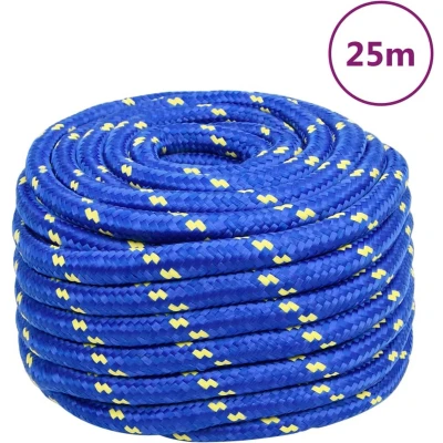 Afbeelding van vidaXL Boottouw 20 mm 25 m polypropeen blauw