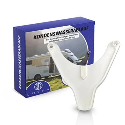 Afbeelding van TRUMA ALDE Condenswaterafvoer, wit, set van 3, 96 mm gatafstand voor camper condenswaterafvoer schild caravans accessoires afvoer schoorsteenafdekking en schoorsteenkap