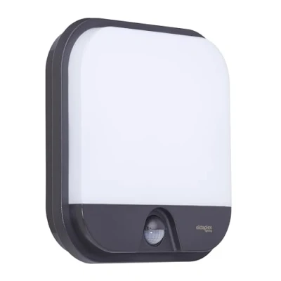 Afbeelding van Oktaplex Cera buitenlamp met bewegingsmelder IP54 buitenwandlamp 3000K warm wit 1850lm LED antraciet 19,5W 230V