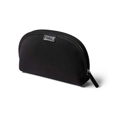 Afbeelding van Bellroy Classic Pouch, voor alledaags gebruik, leer en geweven stof (pennen, kabels, make up, persoonlijke spullen) Melbourne Black