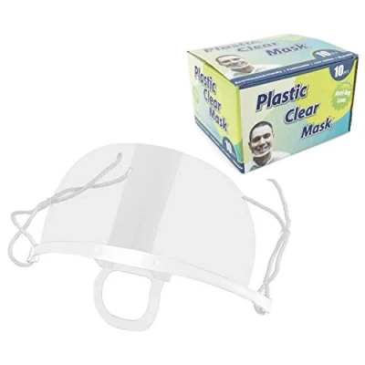 Afbeelding van D.RECT 800095 Vizier, gezichtsbescherming, transparant, anti condens, herbruikbaar, 10 stuks