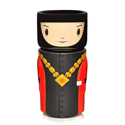 Afbeelding van CosCups by Numskull Star Trek Q in Judge Outfit keramische mok cadeau met rubberen hoes 400ml Officiële Merchandise