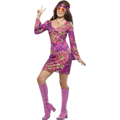 Afbeelding van Hippie kostuum woodstock Maatkeuze: Maat XS