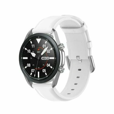 Afbeelding van Garmin Forerunner 255 Classic leren bandje Wit leather