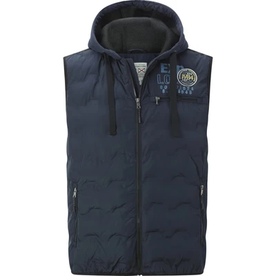 Afbeelding van Jan Vanderstorm bodywarmer ERKULF Plus Size met printopdruk donkerblauw
