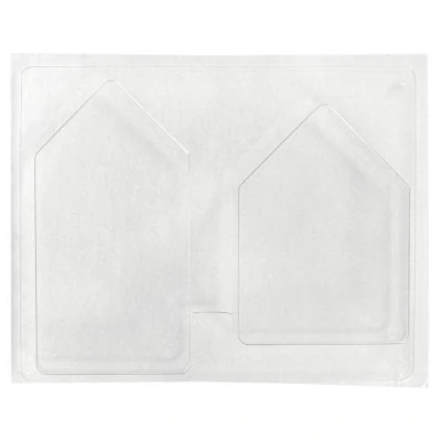 Afbeelding van Rayher Hobby 36059000 Gietvorm 2 huizen, diepte 3 cm, Pet, beton gietvormen, ideaal voor het uitgieten met creatief beton, raysin gietpoeder, was, zeep, transparant, 13,5 16,5 cm