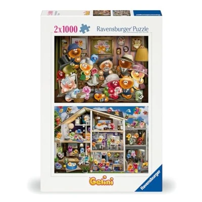 Afbeelding van Ravensburger Puzzel 12000341 Grappige Gelinis met 2 x 1000 stukjes voor volwassenen en kinderen vanaf 14 jaar