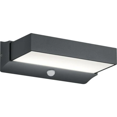 Afbeelding van TRIO CUANDO Wandlamp Antraciet incl. 1x SMD 11W Bewegingssensor Buitenverlichting IP54