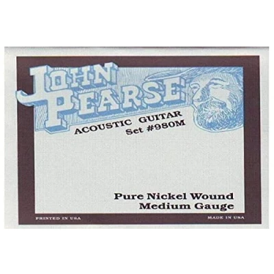Afbeelding van John Pearse Strings® 980M Voor Akoestische Gitaar Zuiver Nikkel Wound Medium Gauge 013/057