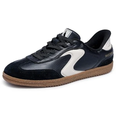 Afbeelding van Skechers Sneakers laag, Dames, Maat: 38, Zwart Hoogwaardig imitatieleer