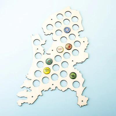 Afbeelding van Bierdopjes Bierkaart Nederland van Nutcrackers