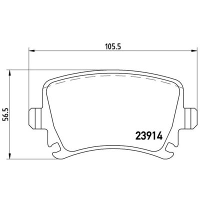 Afbeelding van Brembo Remblokset P 85 095