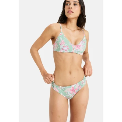 Afbeelding van Roxy Hibiscus Island MIT Mittlerer Bedeckung Bikinibroekje, Dames, Maat: Large, Green