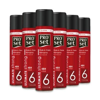 Afbeelding van 6x Proset Haarspray Ultimate Sterk 300 ml