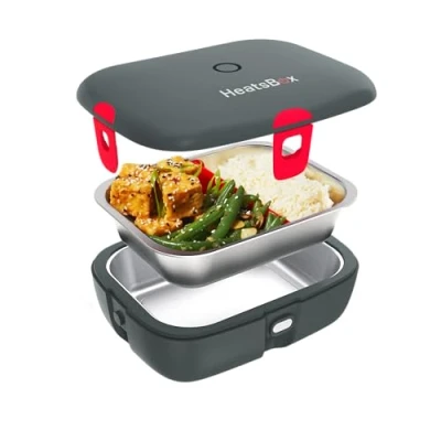 Afbeelding van HeatsBox HB 03 102B elektrische lunchbox 100 W 0,925 L Zwart Volwassenen