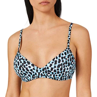 Afbeelding van Sloggi Koh Tachai Padded Bikini Bralette Zwart/Blauw Large Dames