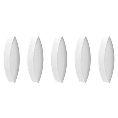 Afbeelding van stonylab Magnetische Roer Bar, 5 Pack 20 mm Laboratorium Plate Bar PTFE Gecoate Set Bars Witte Mixer voor Roerers, Olijfvorm, PK
