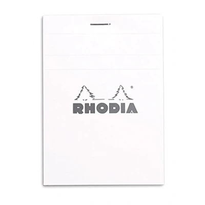 Afbeelding van Rhodia notitieblok geniet. geruit 85 x 120 mm wit