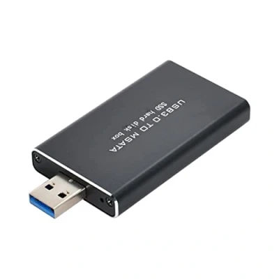 Afbeelding van chenyang USB 3.0 naar mSATA SSD Harde Schijf Doos Mini PCI E 1.8&quot; 52Pin Behuizing Adapter