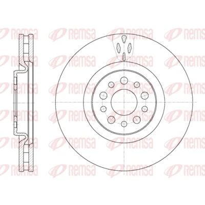 Afbeelding van REMSA Remschijf CITROËN: C8 II, PEUGEOT: 807 MPV, LANCIA: Phedra Vooras 309,8, 310mm 32mm 5 Geventileerd 6980.10 1489738080,4246Z7,4246Z8,424979