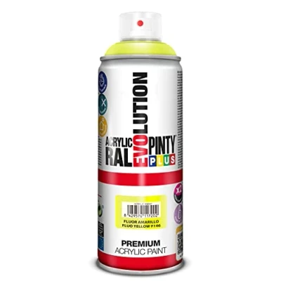Afbeelding van Sprayverf Pintyplus Evolution F146 Fluorescerend Geel 300 ml