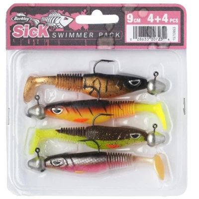 Afbeelding van Berkley Sick Swimmer Pre Rigged Shads 9cm (4 stuks) Shad
