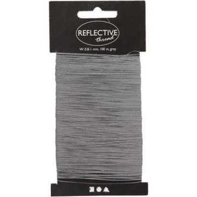 Afbeelding van Creotime reflecterend draad grijs 100 meter